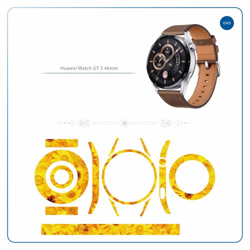 Huawei_Watch GT 3 46mm_Yellow_Flower_2